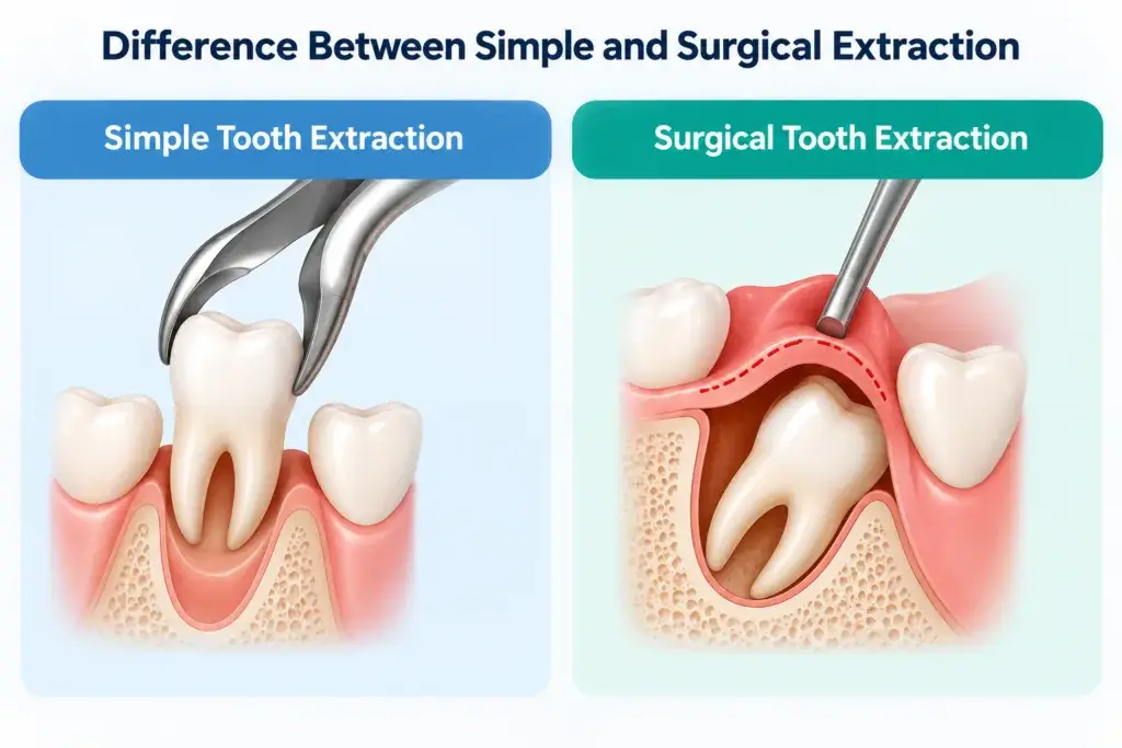 Simple vs. Surgical Tooth Extraction