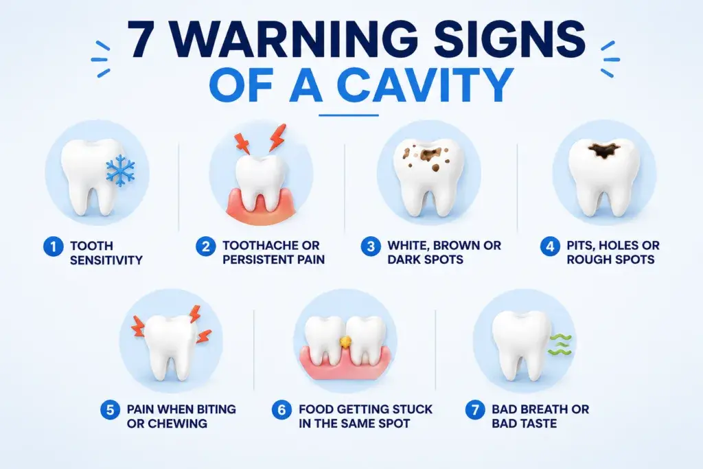 Early Visual Signs of a cavity