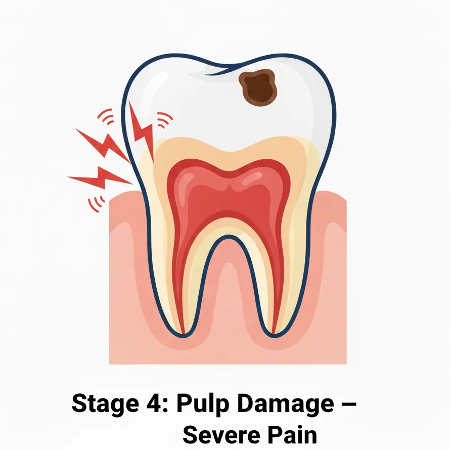 Stage 4 Pulp Damage
