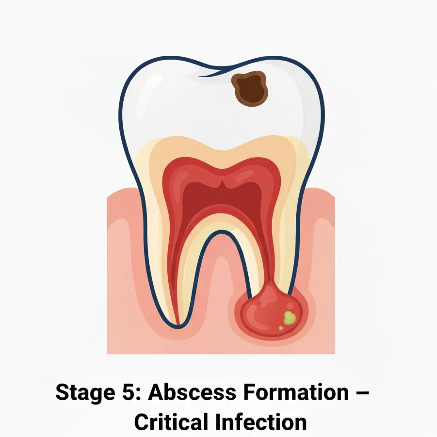 Stage 5 Abscess Formation