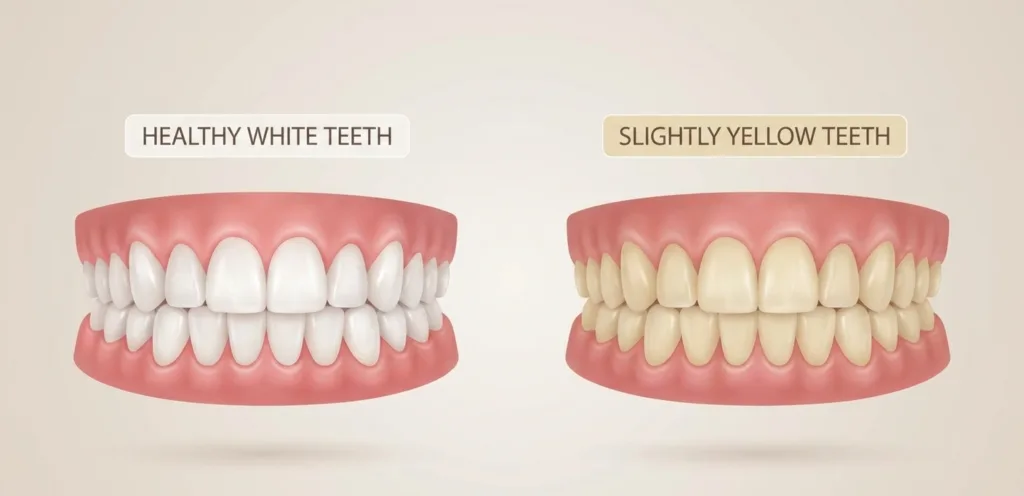 yellow stains on teeth